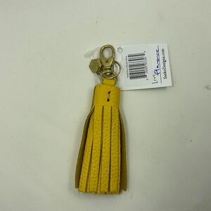 Leather Ssseko tassel clip